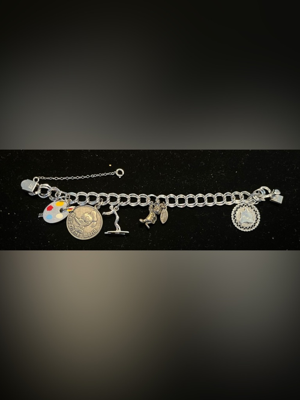 Walt Disney theme Charm Bracelet - Sterling
